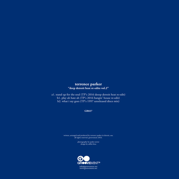 Terrence Parker : Deep Detroit Heat Re-edits Vol.2 (12")
