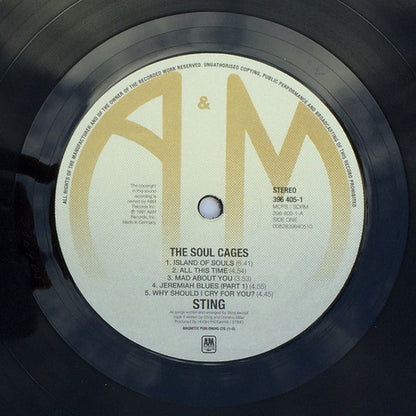 Sting : The Soul Cages (LP, Album, RE, 180)