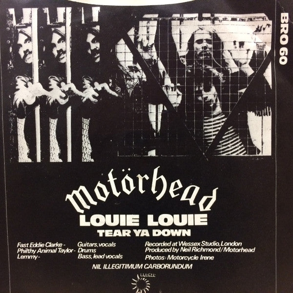 Motörhead : Louie, Louie (7", Single, Gre)