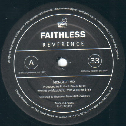 Faithless : Reverence (12")