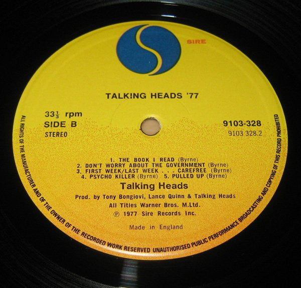 Talking Heads : Talking Heads: 77 (LP, Album)