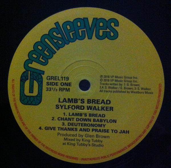 Sylford Walker : Lamb's Bread (LP, Album, RE)