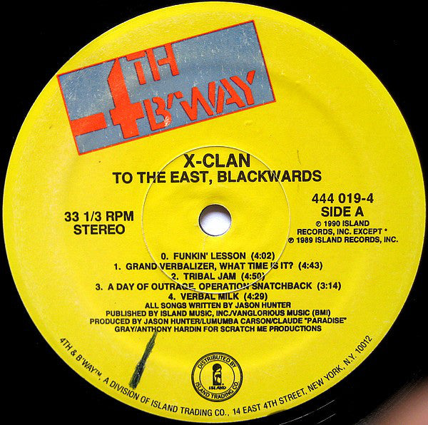 X-Clan : To The East, Blackwards (LP, Album, Ltd)