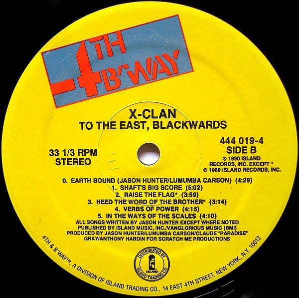 X-Clan : To The East, Blackwards (LP, Album, Ltd)