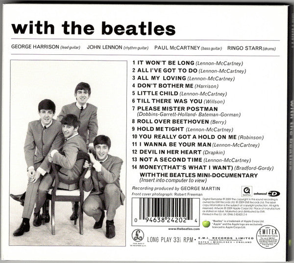 The Beatles : With The Beatles (CD, Album, Enh, RE, RM, RP)