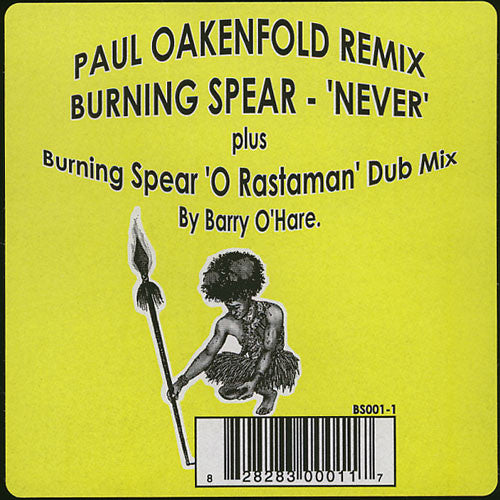 Burning Spear : Never (12", Single)