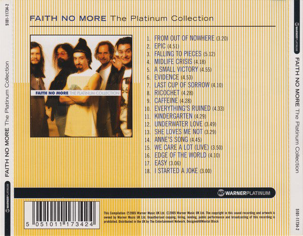 Faith No More : The Platinum Collection (CD, Comp)