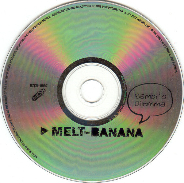 Melt-Banana : Bambi's Dilemma (CD, Album)