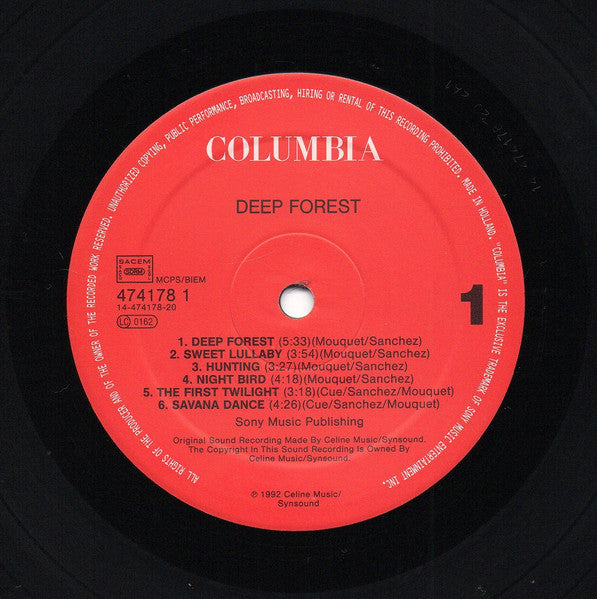 Deep Forest : Deep Forest (LP, Album)