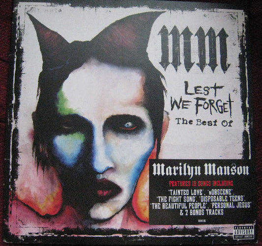 Marilyn Manson : Lest We Forget - The Best Of (2xLP, Comp, Gat)