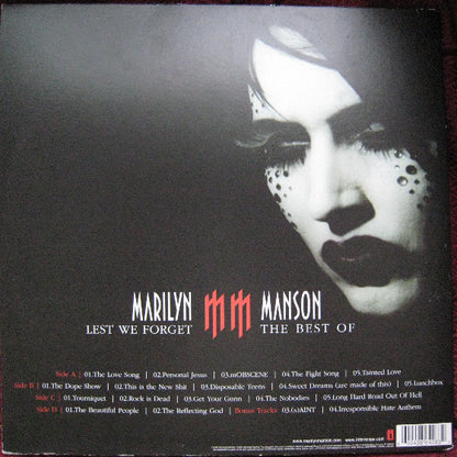 Marilyn Manson : Lest We Forget - The Best Of (2xLP, Comp, Gat)