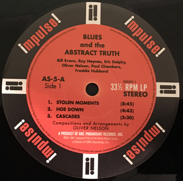 Oliver Nelson : The Blues And The Abstract Truth (LP, Album, RE, Gat)