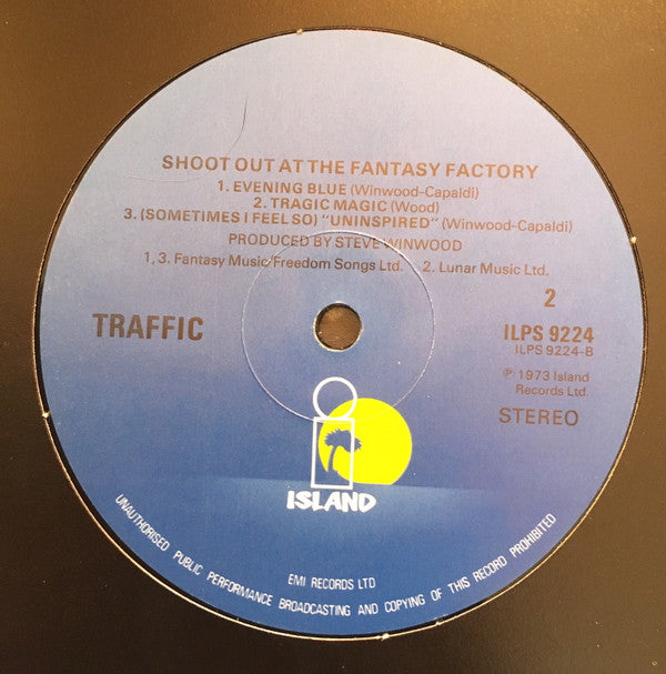 Traffic : Shoot Out At The Fantasy Factory (LP, Album, RE)