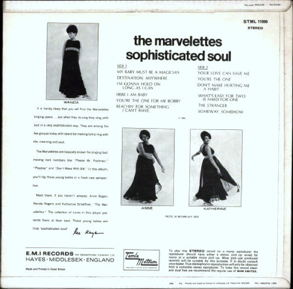 The Marvelettes : Sophisticated Soul (LP, Album)