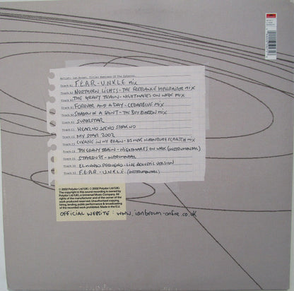 Ian Brown : Remixes Of The Spheres (2xLP)