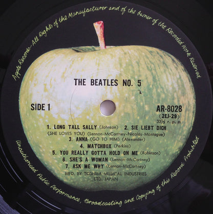 The Beatles : Beatles No. 5 (LP, Comp, Mono, RE)