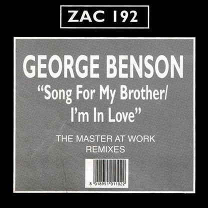 George Benson : Song For My Brother / Baby I'm In Love (The Masters At Work Remixes) (12")