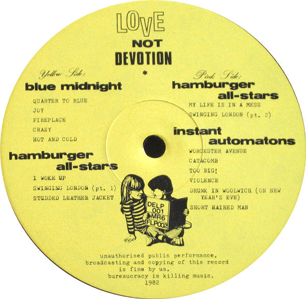 Instant Automatons* · Hamburger All-Stars · Blue Midnight : Love Not Devotion (LP, Comp)