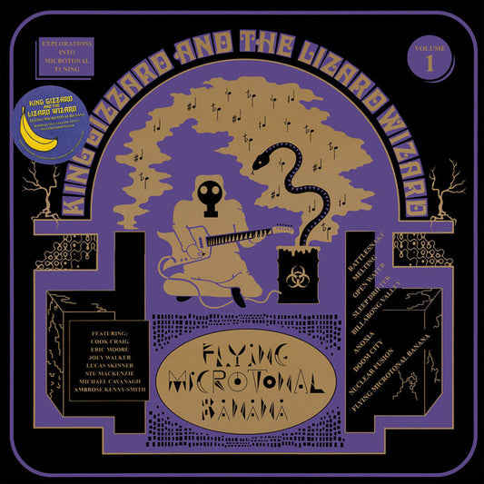 King Gizzard And The Lizard Wizard : Flying Microtonal Banana (Explorations Into Microtonal Tuning Volume 1) (LP, Album, Ltd, Yel)