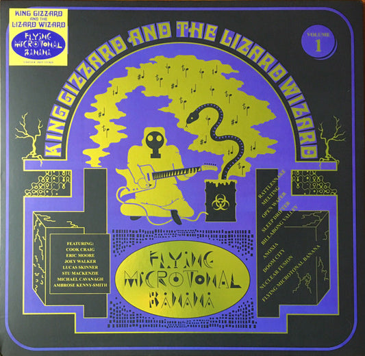 King Gizzard And The Lizard Wizard : Flying Microtonal Banana (Explorations Into Microtonal Tuning Volume 1) (LP, Album, Yel)