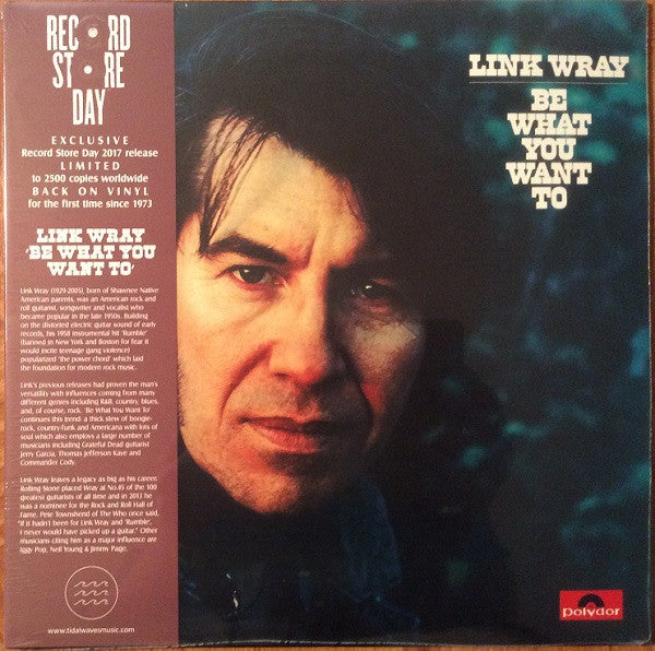 Link Wray : Be What You Want To (LP, Album, RSD, Ltd, RE)
