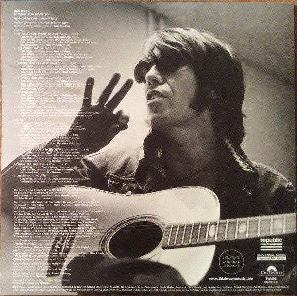 Link Wray : Be What You Want To (LP, Album, RSD, Ltd, RE)