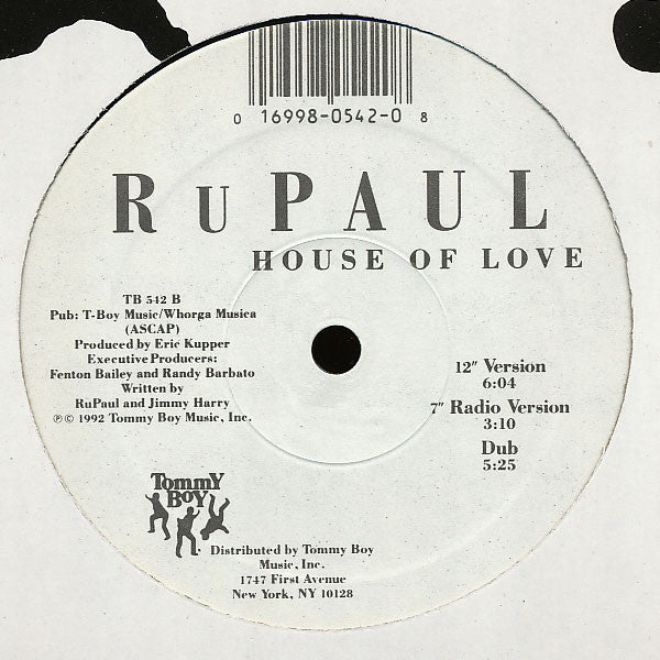 RuPaul : Supermodel (You Better Work) / House Of Love (12")