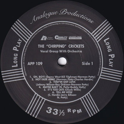 The Crickets (2) : The "Chirping" Crickets (LP, Album, Mono, RE, RM, 200)