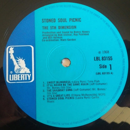 The Fifth Dimension : Stoned Soul Picnic (LP, Album, Mono)