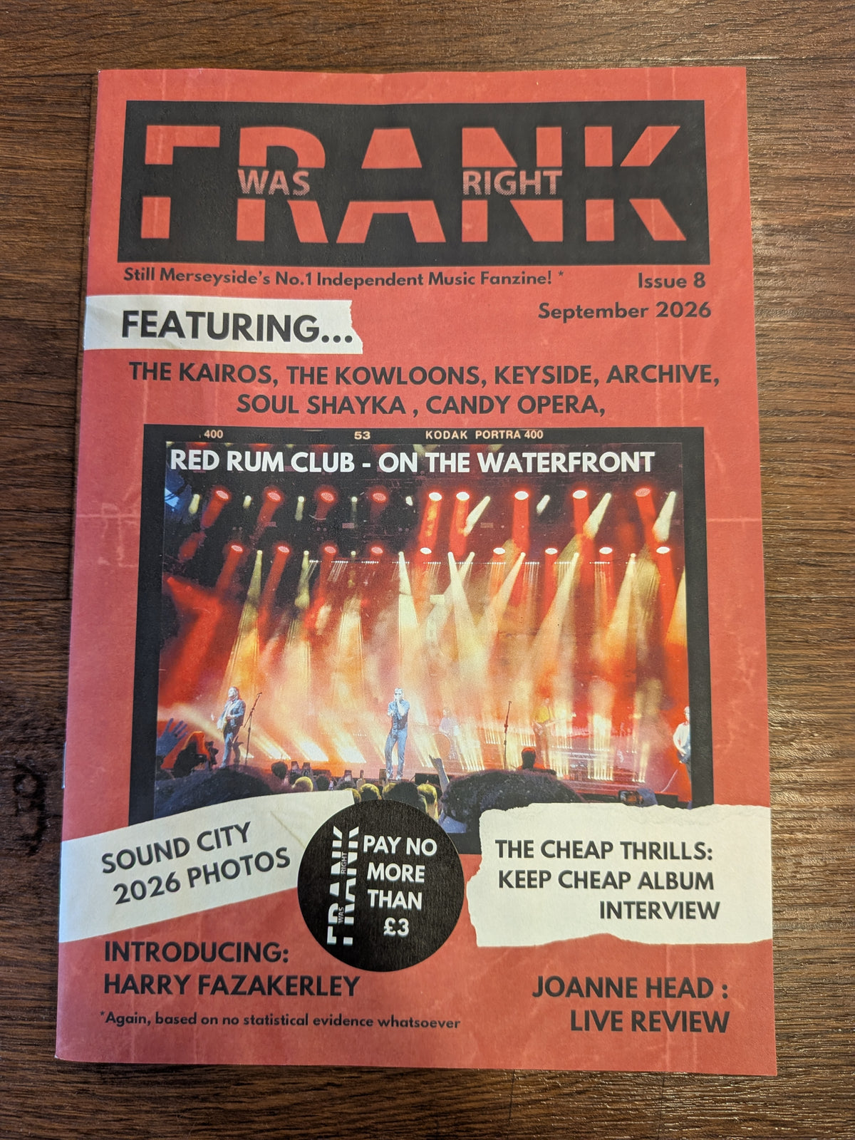Music Zine - Frank Was Right Issue 8