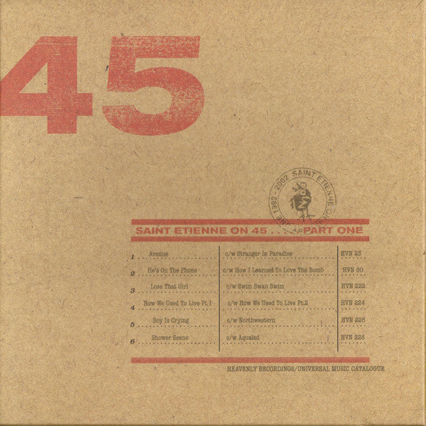 Saint Etienne - Saint Etienne On 45. Part One (6x7", Single + Box, RSD, Comp, Ltd) (M / NM or M-)