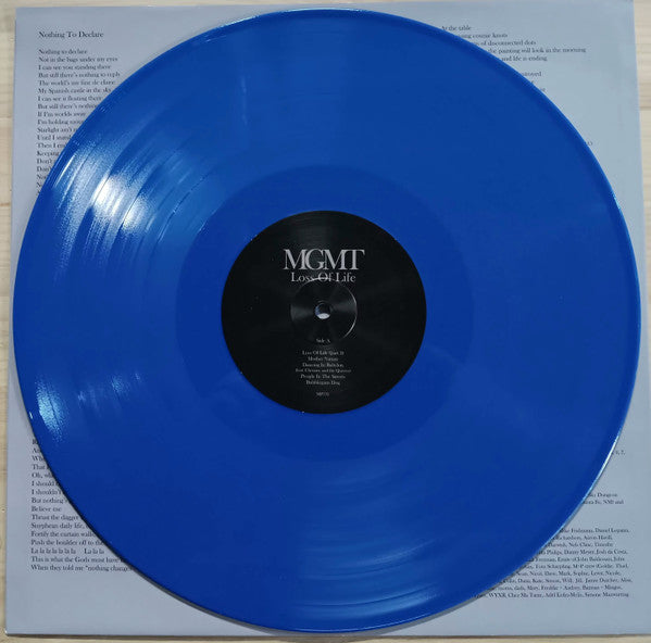 MGMT - Loss Of Life (LP, Album, Ltd, Blu) (M / M)