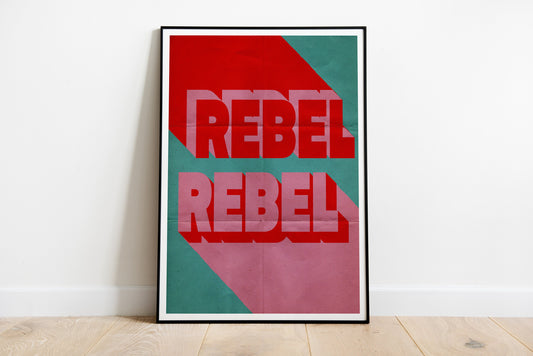 David Bowie Rebel Rebel -  Art Print