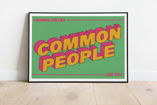 Pulp Common People -  Art Print