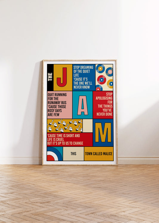 The Jam - A Town Called Malice -  Art Print