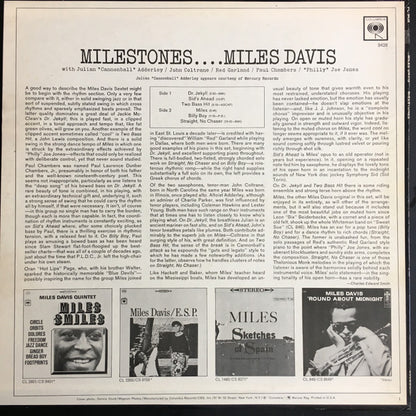 Miles Davis : Milestones (LP, Album, RE)