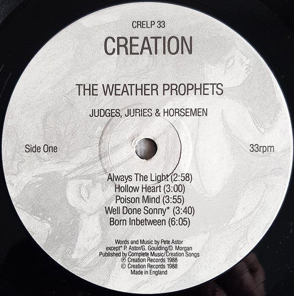 The Weather Prophets : Judges, Juries & Horsemen (LP, Album)