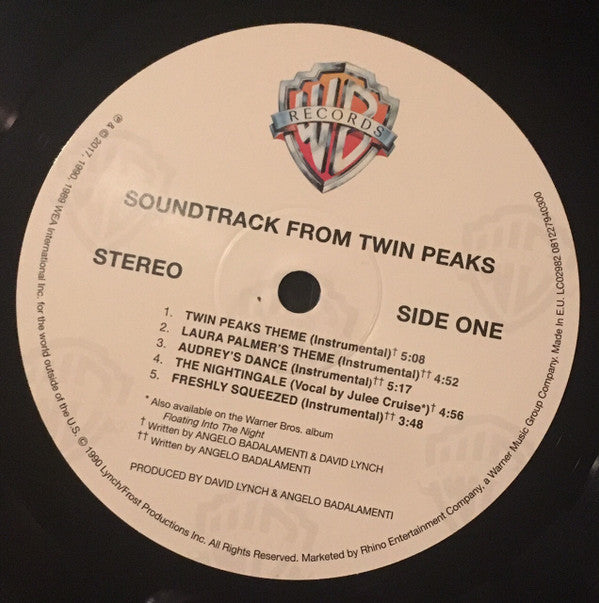 Angelo Badalamenti : Music From Twin Peaks (LP, Album, RE)