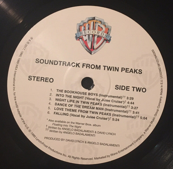 Angelo Badalamenti : Music From Twin Peaks (LP, Album, RE)