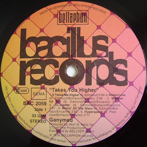 Ganymed : Takes You Higher (LP, Album)
