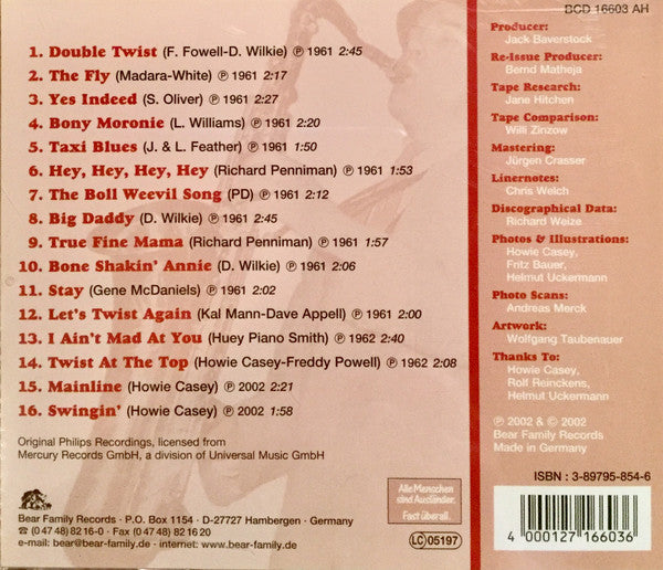 Howie Casey & The Seniors : Twist At The Top Plus... (CD, Album, RE, RM)