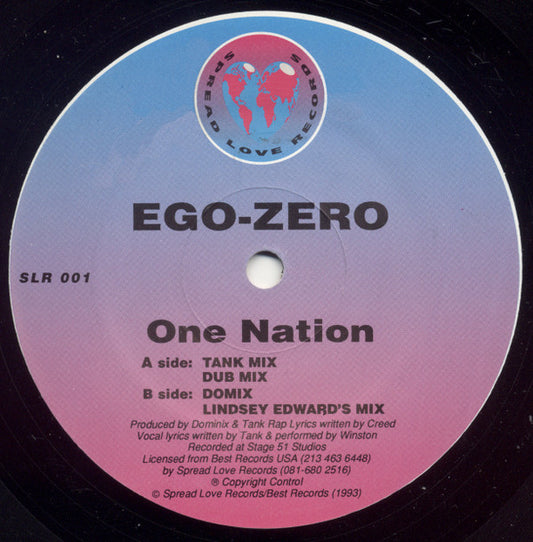 Ego Zero : One Nation (12")