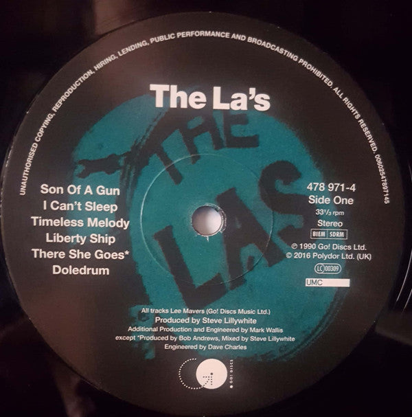 The La's : The La's (LP, Album, RE, RM, 180)