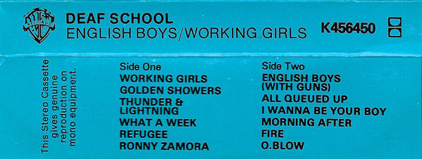Deaf School : English Boys/Working Girls (Cass, Album)