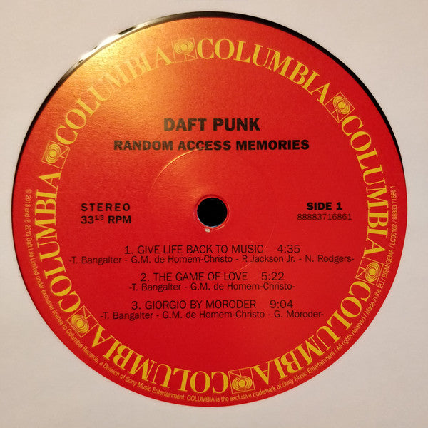 Daft Punk : Random Access Memories (2xLP, Album, RE, 180)