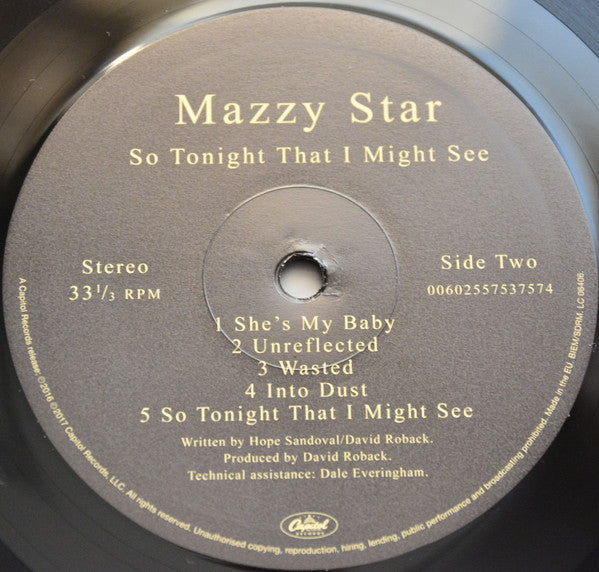 Mazzy Star : So Tonight That I Might See (LP, Album, RE, 180)