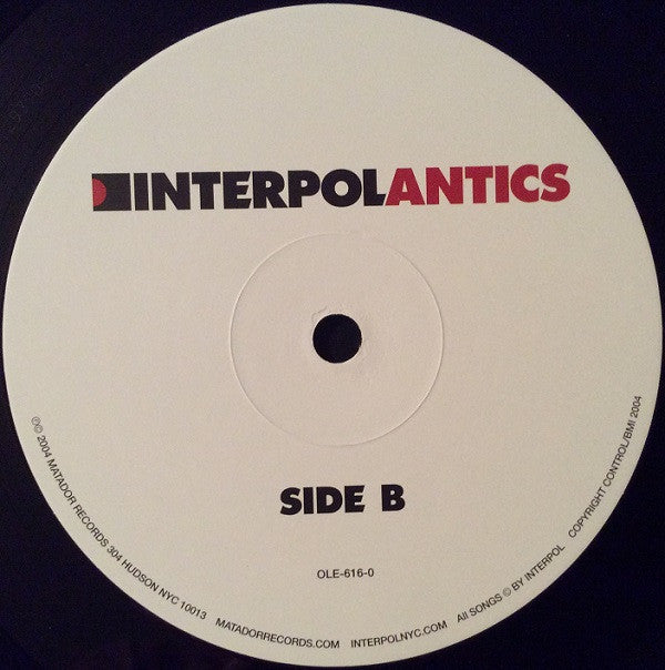 Interpol : Antics (LP, Album, RE)