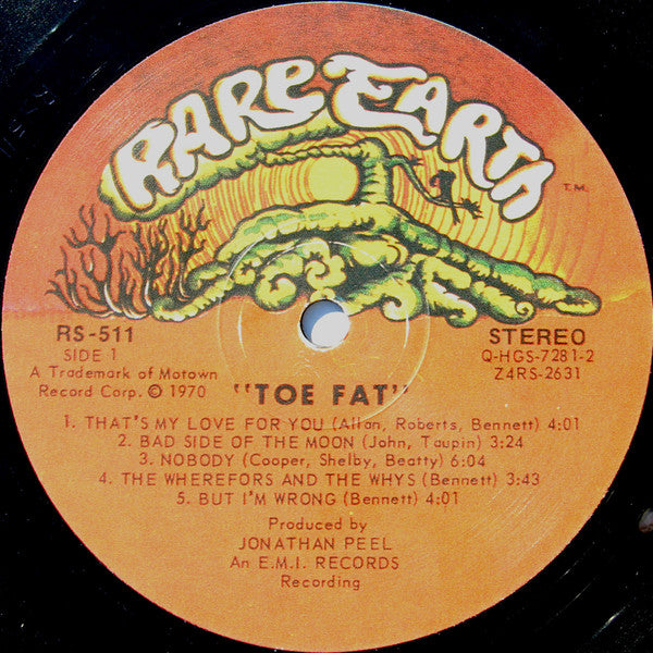 Toe Fat : Toe Fat (LP, Album, Unofficial)