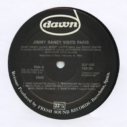 Jimmy Raney : Jimmy Raney Visits Paris (LP, Album, Mono, RE)