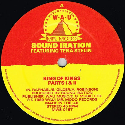 Sound Iration Featuring Tenastelin : King Of Kings / Give Thanks & Praise (12")